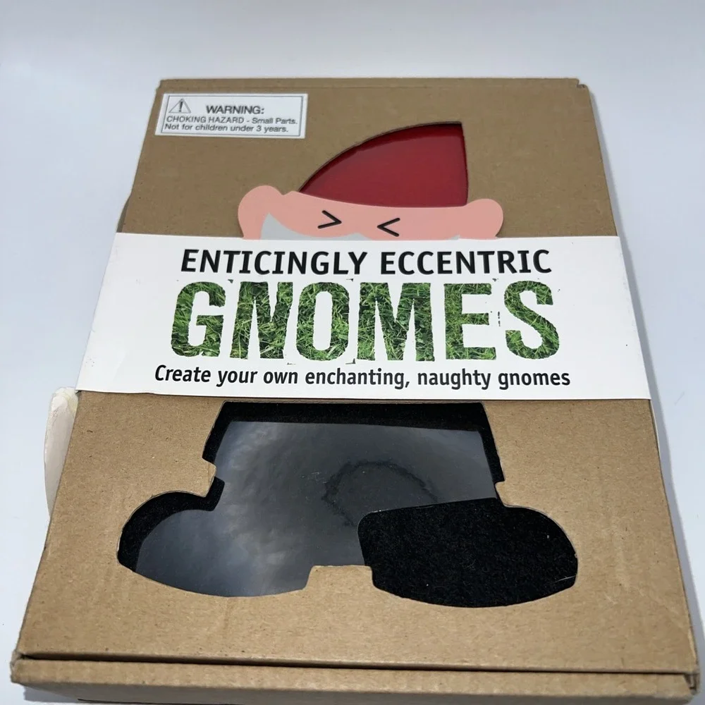 NEW! Enticingly Eccentric Gnomes Kit: Create Your Own Naughty Gnomes w‎ Book